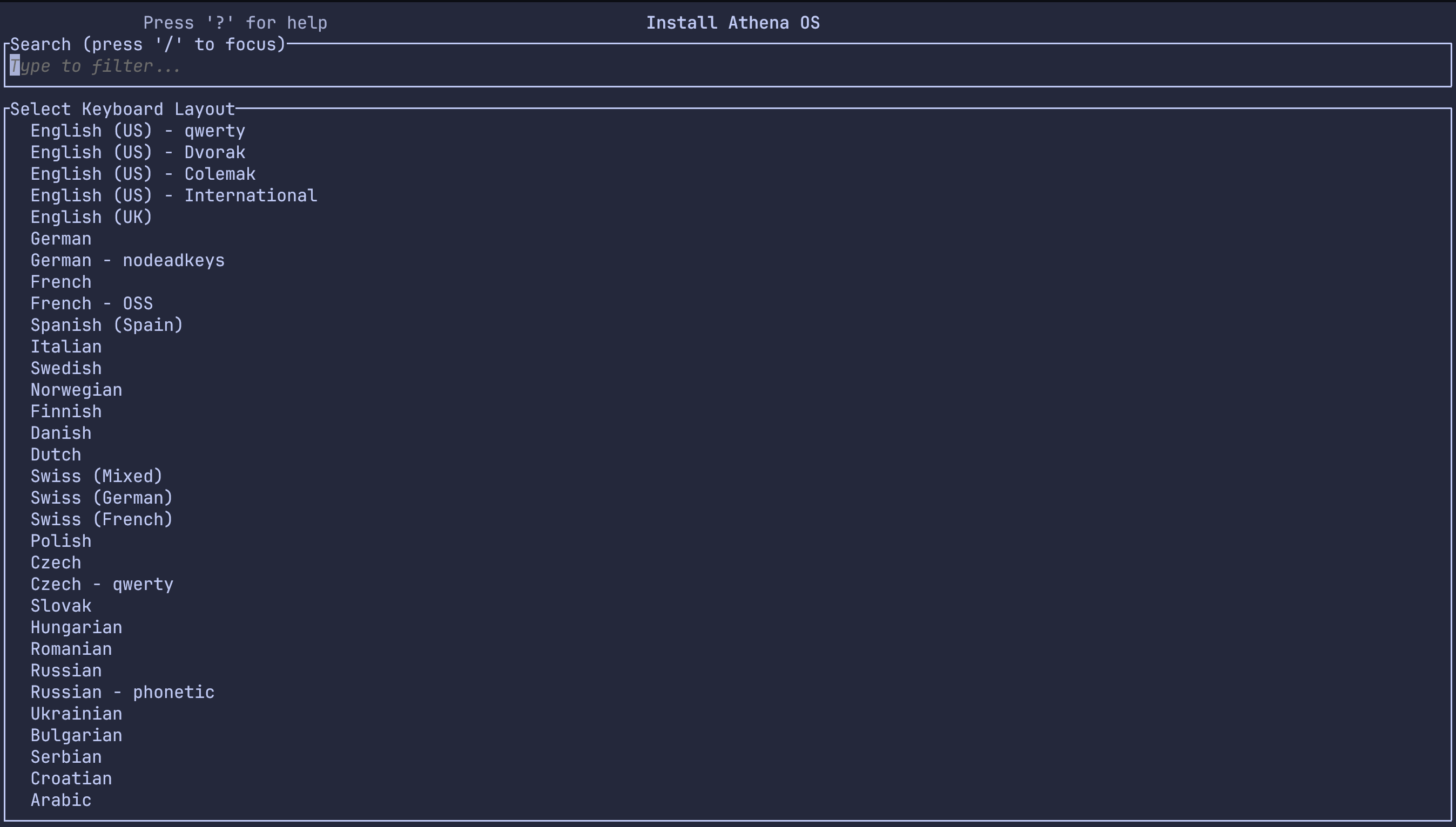 Keymap
