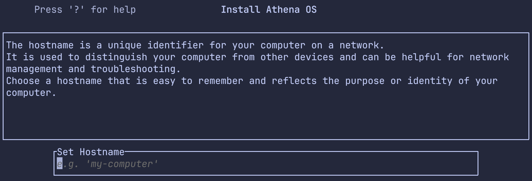 System Hostname