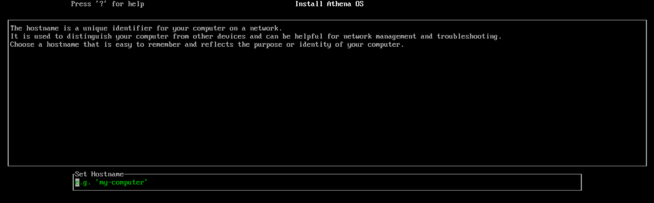 System Hostname