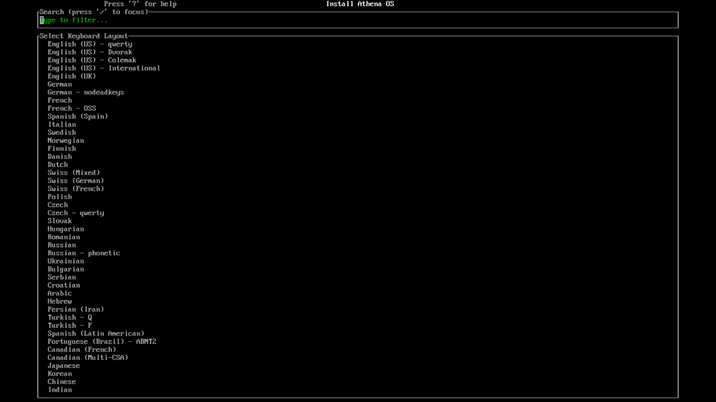 Keymap