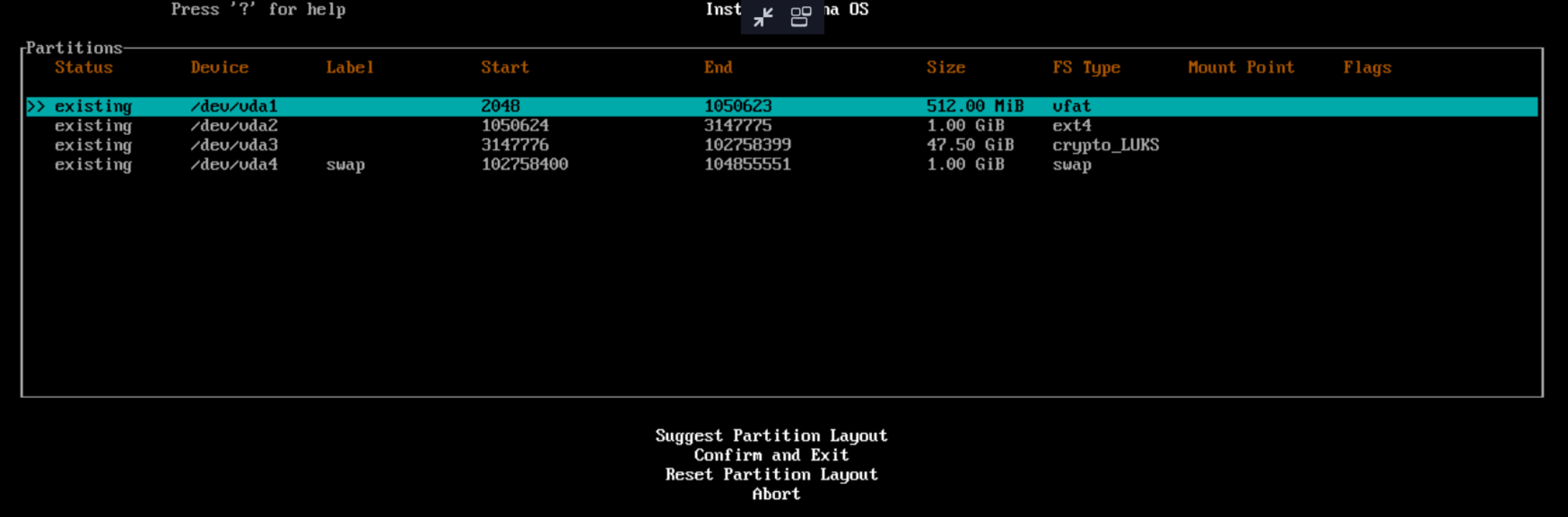 Dory Partition List