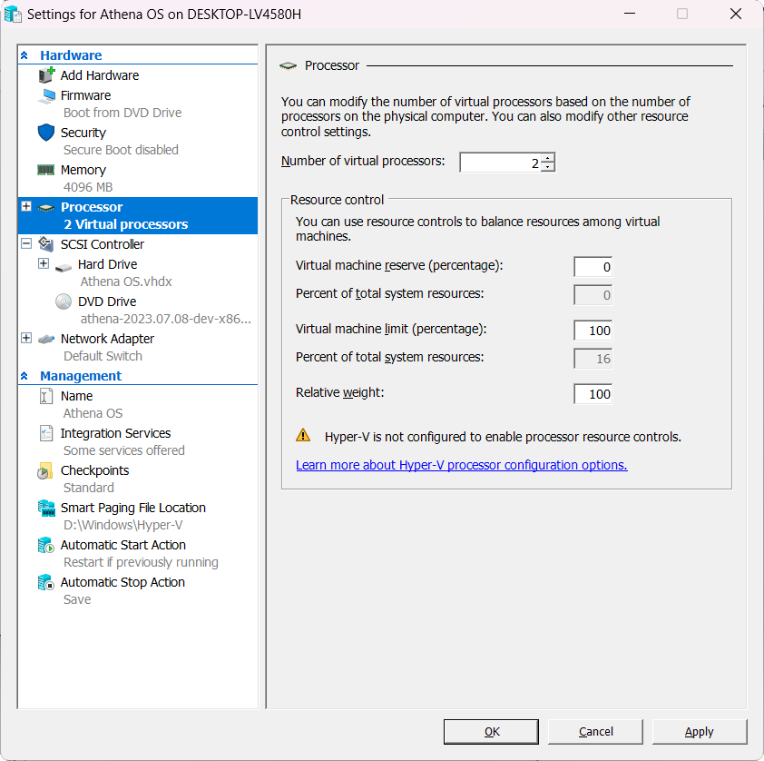 Hyper-V Processors