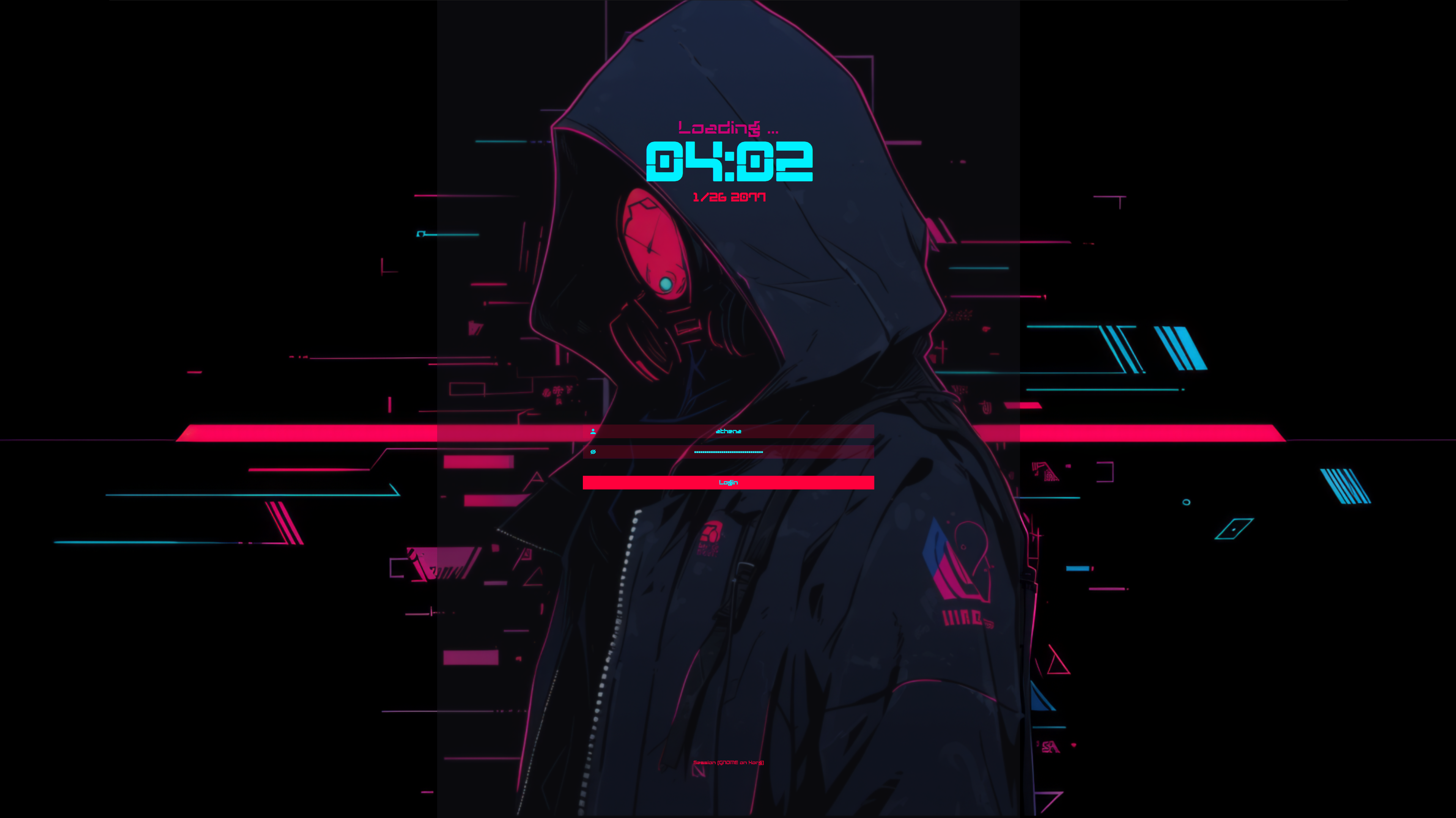 SDDM Cyberpunk Theme