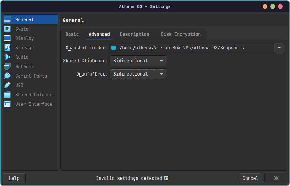 VirtualBox Bidirectional Feature