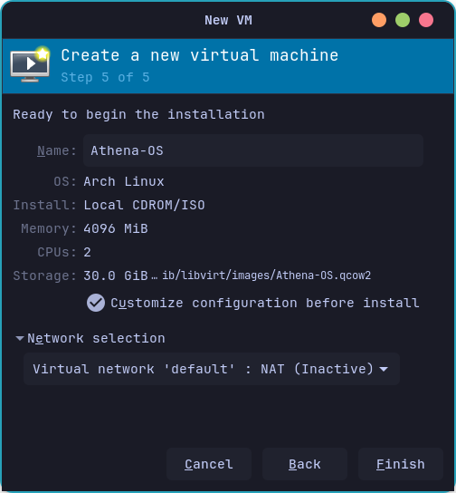 Virt-Manager VM Summary