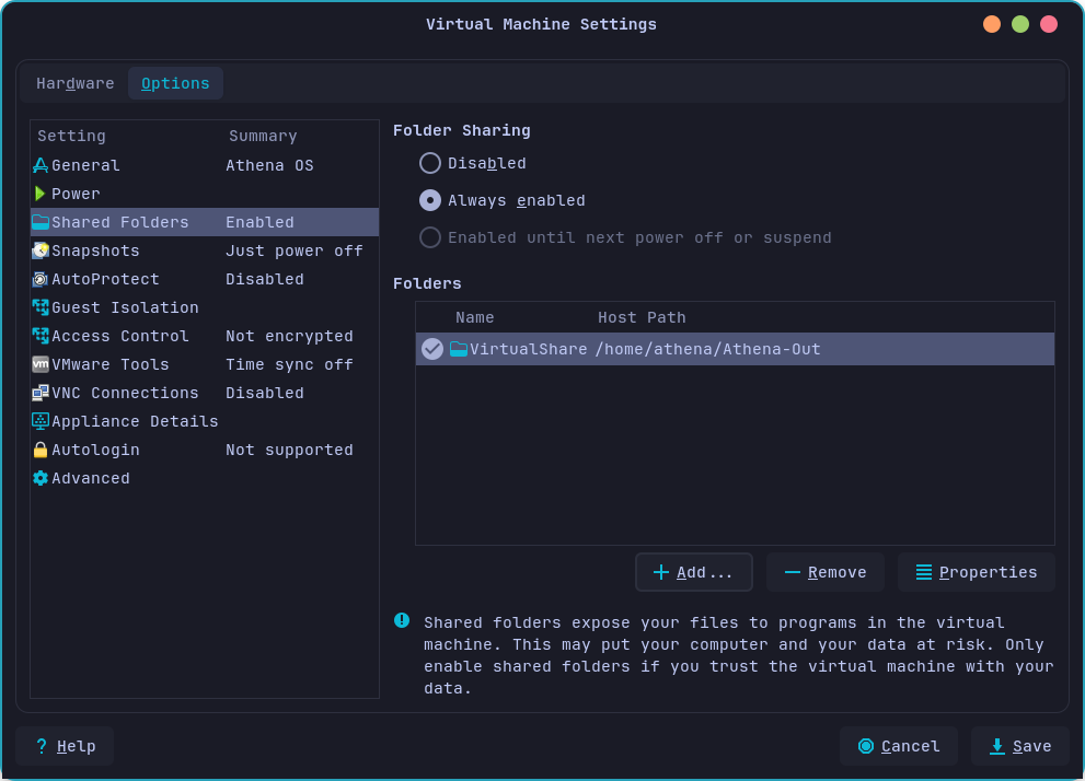 VMware Shared Folders