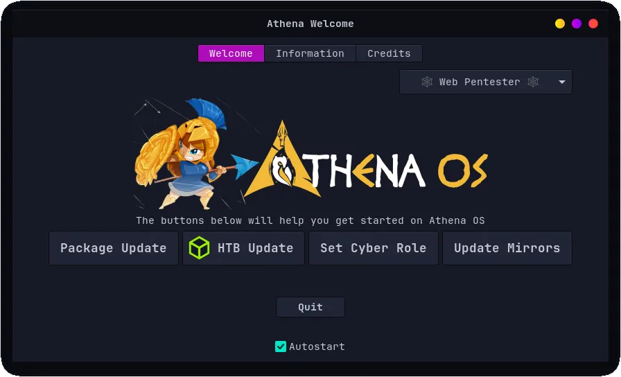 Athena Welcome Post