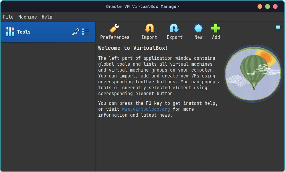 VirtualBox Create VM